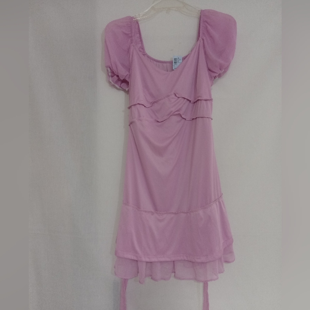 Love Tree - 2 Tier Rufful Mini Dress - Picture 3 of 15